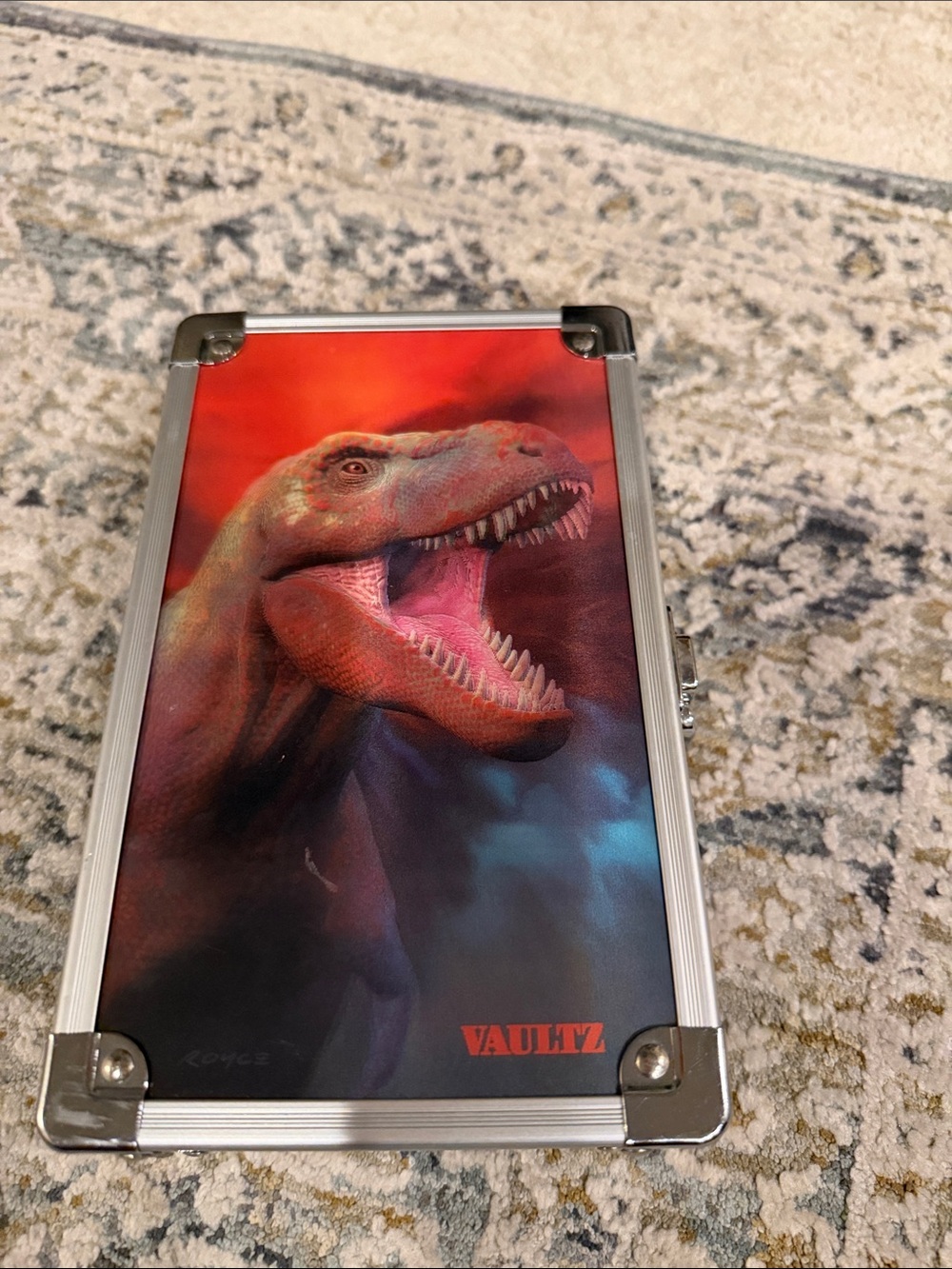Vaultz 3 D Red Dinosaur Travel pencil Case